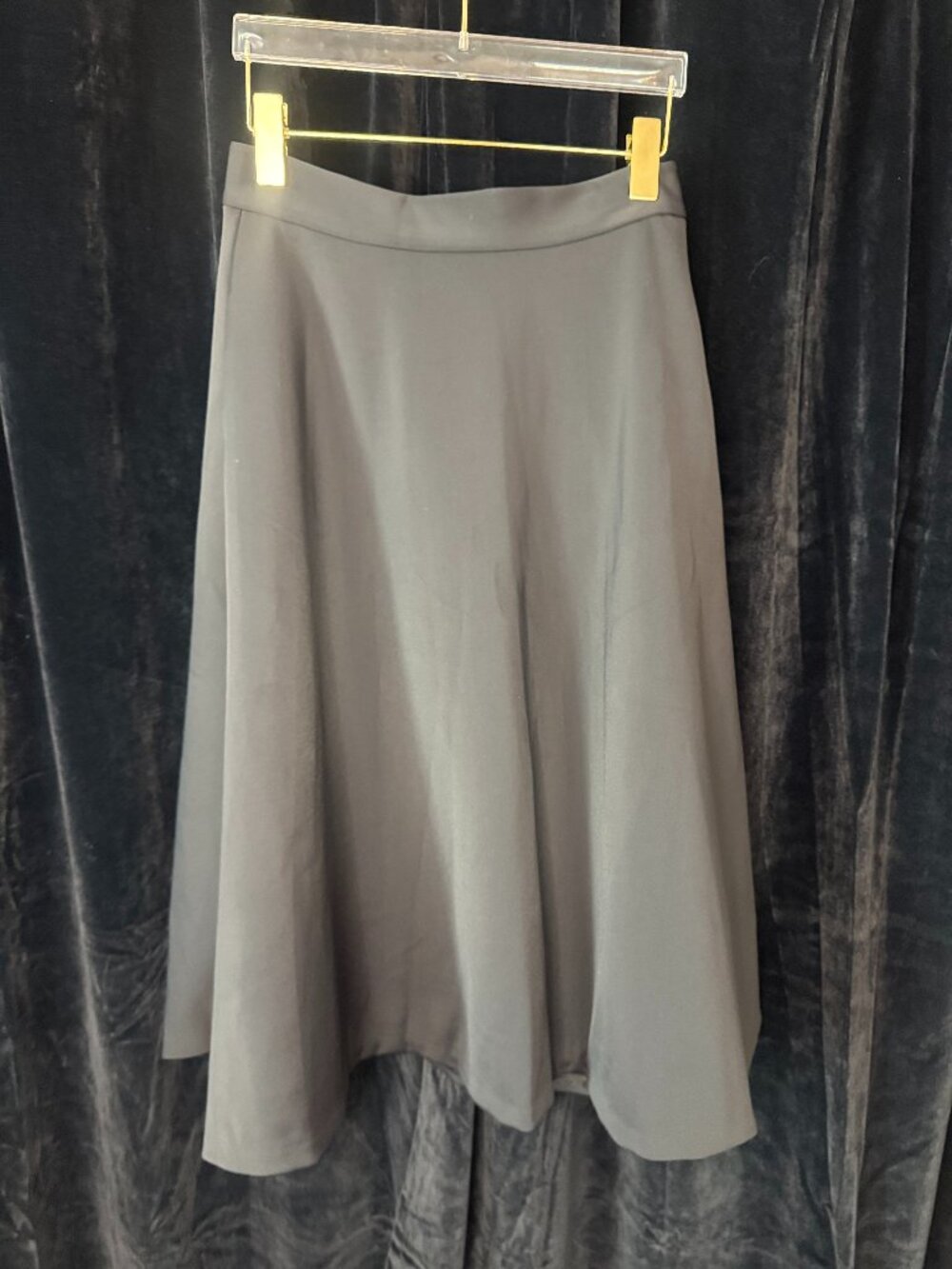 Banana Republic Satin A-Line Midi Skirt with Pockets - Sz. 6